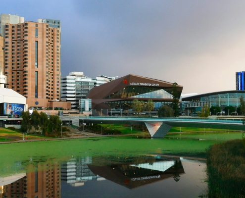 Adelaide Convention Centre at Torrens River Adelaide Convention Centre at Torrens River