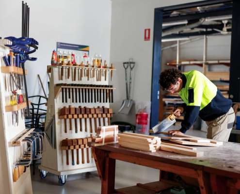 Bayside P-12 College Workshop Wood